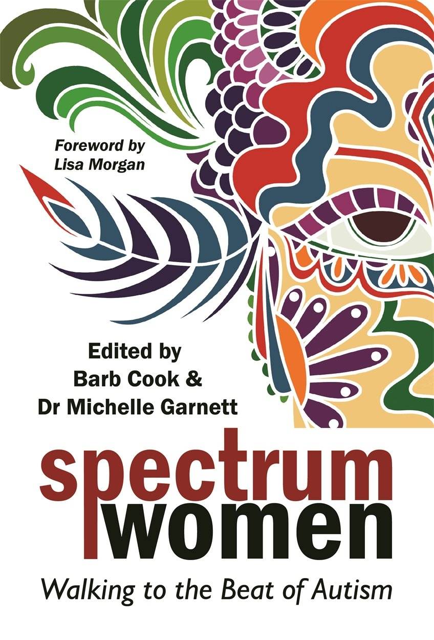 "Spectrum Women" book cover featuring an abstract image of a woman's face made up of different colored shapes.